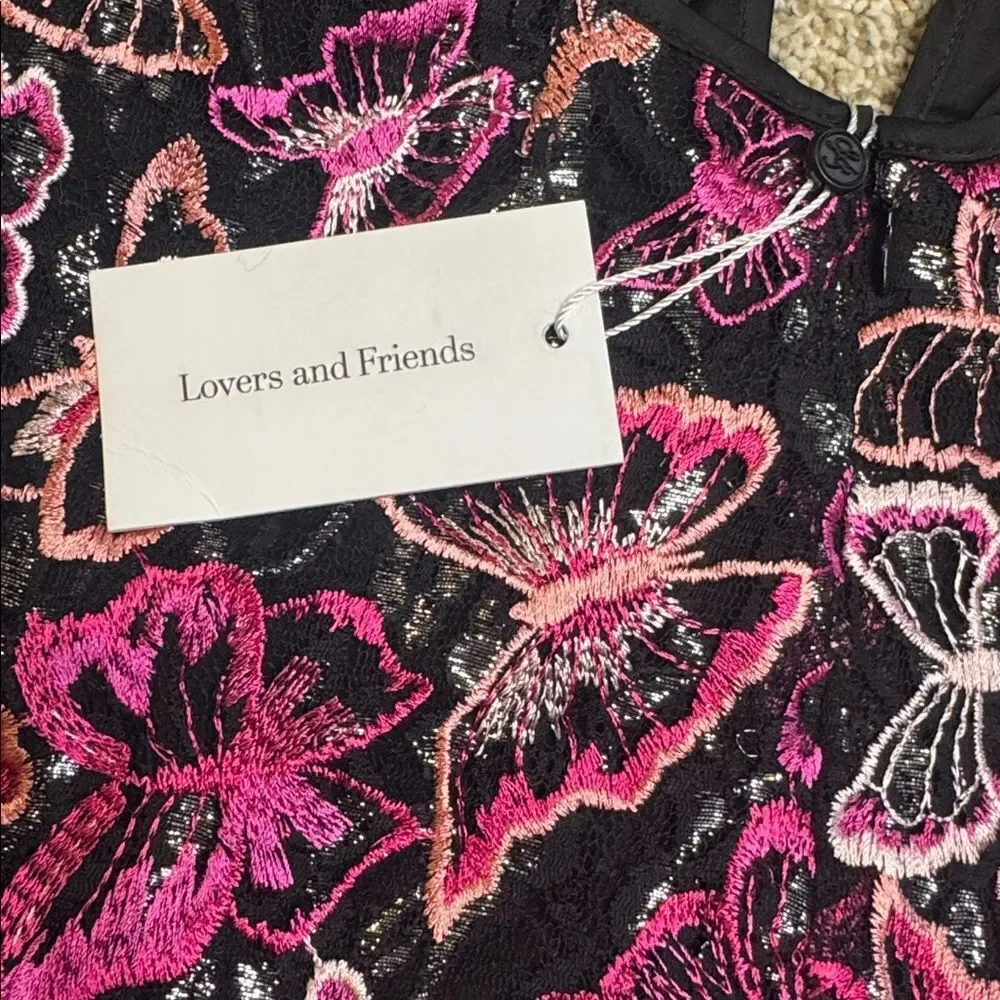 Lovers + Friends Elysian Mini Dress | XXSmall | Mariposa Multi - Picture 3 of 8